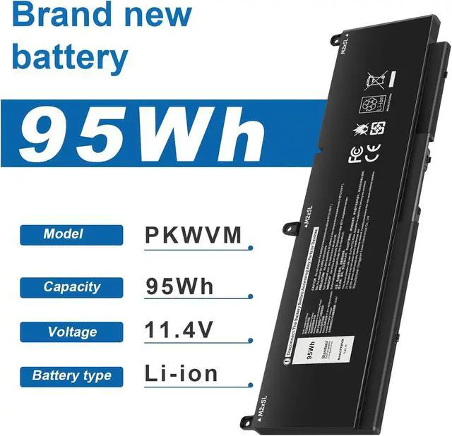 Alt view image 9 of 14 - LXHY PKWVM Laptop Battery Replacement for Dell Precision 7550 7560 7750 7760 Mobile Workstation P44E P93F P44E001 P44E002 P93F001 P93F002 C903V CR72X 0CR72X 0447VR 068N03 17C06 453-BBCQ