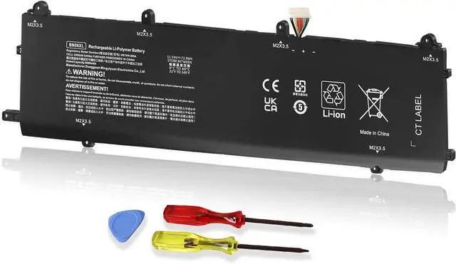 Alt view image 6 of 10 - LXHY BN06XL L68299-005 Laptop Battery Replacement for HP Spectre X360 Convertible 15-EB 15T-EB 15-eb0xxx 15-eb1xxx 15-eb0053dx 15-eb0043dx 15-eb1043dx 15t-eb000 15t-eb100 BNO6XL BN06072XL-PL 72.9Wh