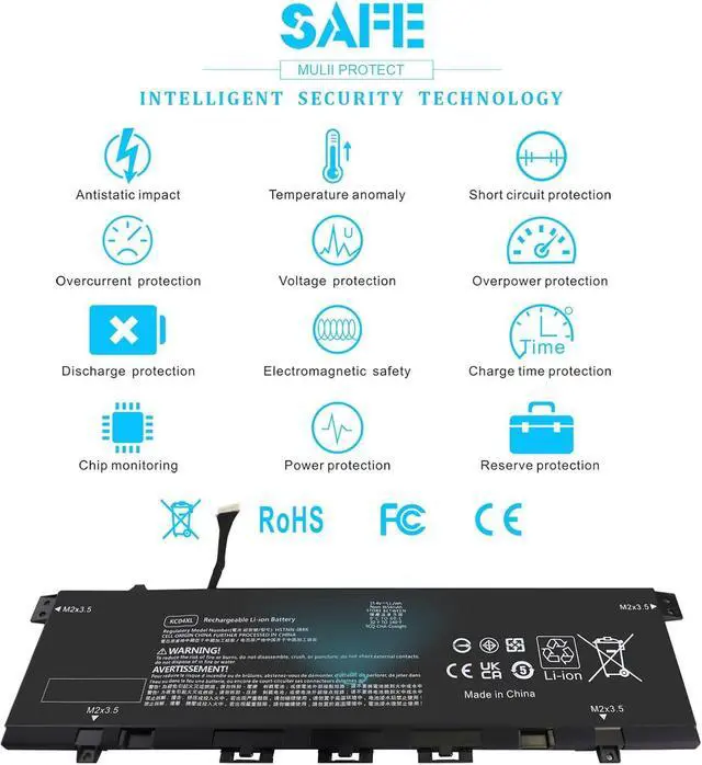 Alt view image 12 of 12 - LXHY KC04XL L08496-855 Laptop Battery for HP Envy X360 13-AG 13-AH 13-AQ 13-AR 13M-AG 13-aq0xxx 13-aq1xxx 13-aq0044nr 13-ah0051wm 13-ah1025cl 13-ag0001la 13m-ag0001dx KC04053XL L08544-1C1 L08544-2B1