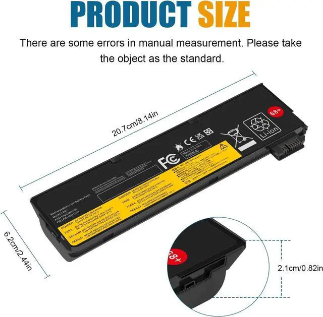 Alt view image 10 of 14 - LXHY 45N1128 X240 Battery Compatible with ThinkPad T440 T440s T450 T450s T460 T460P T470P T550 T560 L450 L460 L470 P50S W550s X250 X260 X270 45N1125 45N1126 45N1127 45N1129 45N1130 0C52861 0c52862