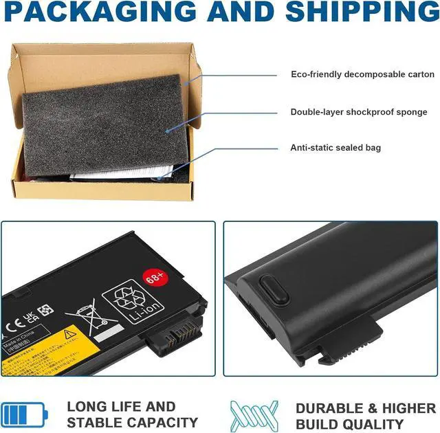 Alt view image 12 of 14 - LXHY 45N1128 X240 Battery Compatible with ThinkPad T440 T440s T450 T450s T460 T460P T470P T550 T560 L450 L460 L470 P50S W550s X250 X260 X270 45N1125 45N1126 45N1127 45N1129 45N1130 0C52861 0c52862