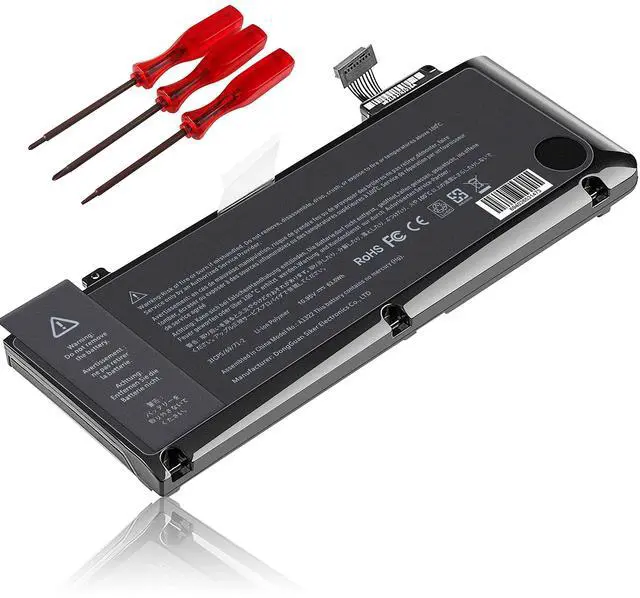 Alt view image 7 of 12 - A1322 A1278 Battery 63.5WH 10.95V Replacement for MacBook Pro 13-inch (2012 2011 2010 2009 Version) MB990LL/A MB991ll/A MC374ll/A MC375LL/A MC700ll/A MD101LL/A MD102LL/A 661-5229 661-5557