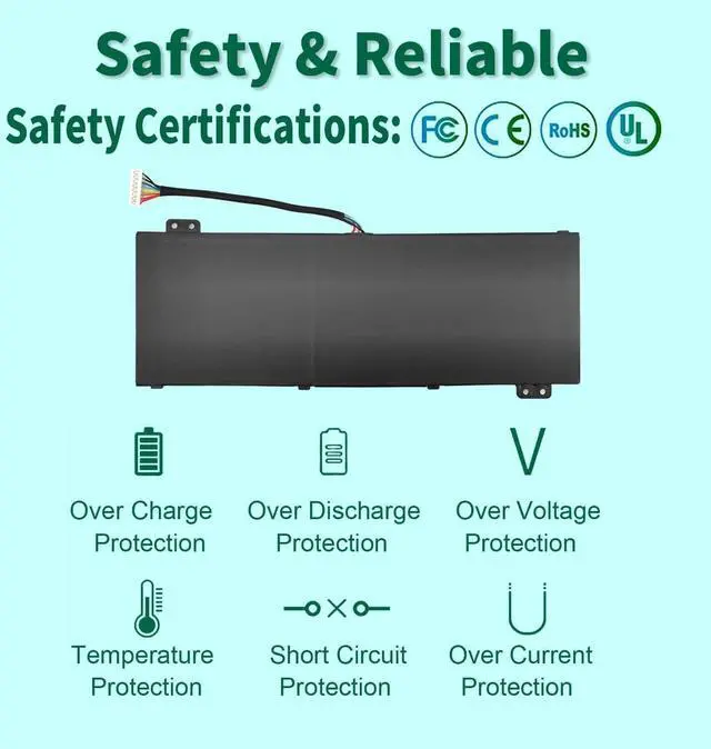 Alt view image 10 of 14 - LXHY AP18E7M AP18E8M Battery for Acer Predator Helios 300 PH315-52 PH315-53 PH317-53 Predator Triton 300 PT315-51 Nitro 5 AN517-52 AN517-51 AN515-54 AN515-43 Nitro 7 AN715-51 Aspire 7 A715-74G