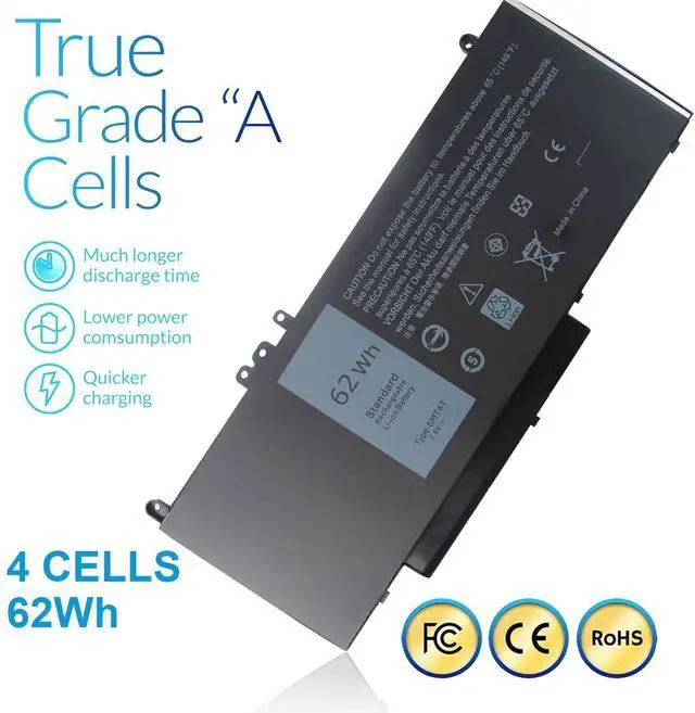 Alt view image 12 of 14 - 6MT4T Battery 62WH Replacement for Dell Latitude E5470 E5570 14 5470 E5470 15 5570 E5570 15.6 inch Precision 3510 7V69Y TXF9M 79VRK 07V69Y 0HK6DV 079VRK 0TXF9M 451-BBUN 451-BBTW 0C1P4