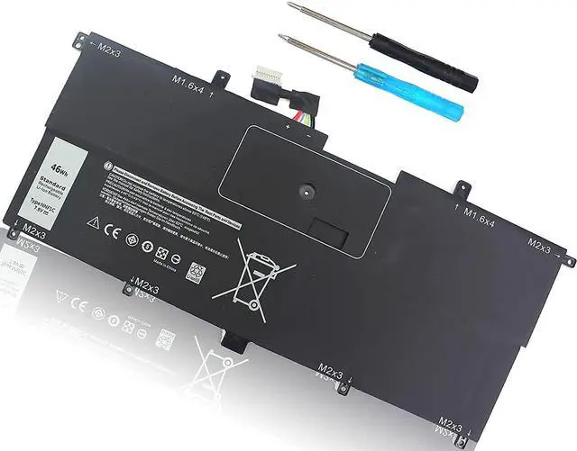Alt view image 8 of 14 - 46WH NNF1C Battery for Dell XPS 13 2-in-1 2017 Series XPS 13-9365-D1605TS D1805TS D2805TS D3605TS D3805TS D4605TS 0NNF1C NP0V3 P71G P71G001 HMPFH 0HMPFH