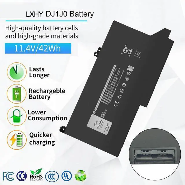Alt view image 9 of 14 - LXHY 42Wh DJ1J0 Battery Replacement for Dell Latitude 7280 7290 E7280 E7290 13 7380 7390 E7380 E7390 14 7480 7490 E7480 E7490 Series DJ1JO P28S P28S001 451-BBZL PGFX4 ONFOH K8X0T 11.4V 3-Cell
