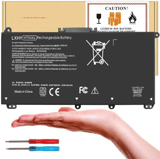 Alt view image 8 of 14 - 41.7Wh HT03XL L11421-422 Battery for HP Pavilion 14-CE 14-CF 14S-CF 14-DF 15-CS 15-DA 15-DB 15-DW 17-BY 17-CA Series 15-DA0014DX 15-CS0053CL L11421-2C2 L11421-422 HT03041XL HSTNN-UB7J HSTNN-DB8R