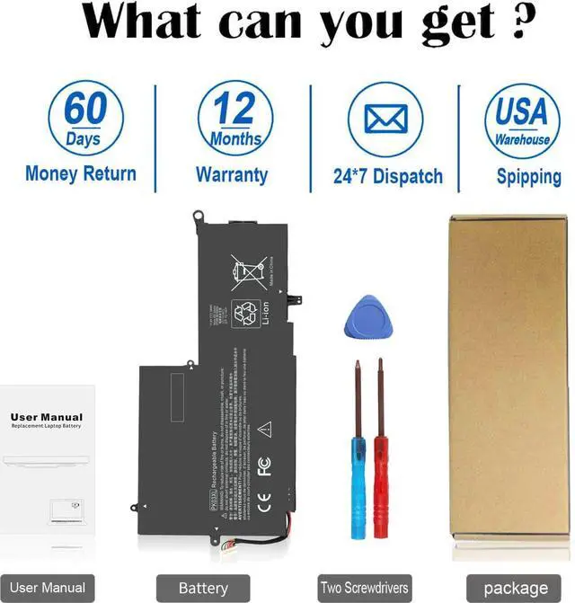 Alt view image 13 of 14 - LXHY PK03XL 789116-005 Battery for HP Spectre X360 13-4101dx 13-4102dx 13-4103dx 13-4105dx 13-4100dx 13-4110dx 13-4001dx 13-4002dx 13-4005dx 13-4116dx 13-4197dx 13-4125nr 13-4195nr 13-y034cl 13-y0xx