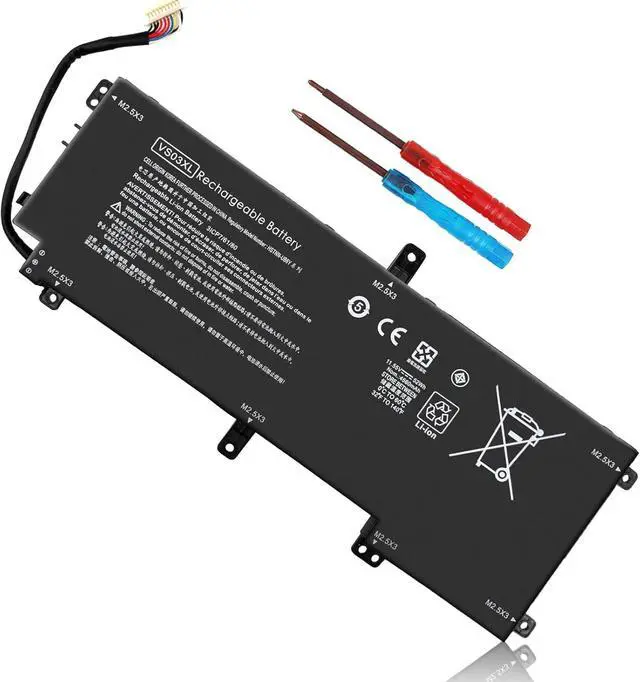 Alt view image 8 of 14 - LXHY 52Wh VS03XL 849313-856 Battery Replacement for HP Envy 15t-as100 15t-as000 15-as000 15-as100 15-as133cl 15-as043cl 15-as020nr 15-as031nr 15-as027cl 15-as182cl 849047-541 849313-850 11.55V
