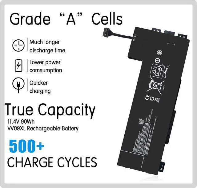 Alt view image 8 of 14 - LXHY VV09XL 808452-001 Battery for HP ZBook 15 G3, ZBook 15 G4 17 G3 Mobile Workstation HSTNN-DB7D 808398-2C1 808452-001 HSTNN-C87C 808452-002 808452-005 808398-2C2 VV09090XL VV09090XL-PL 11.4V 90WH