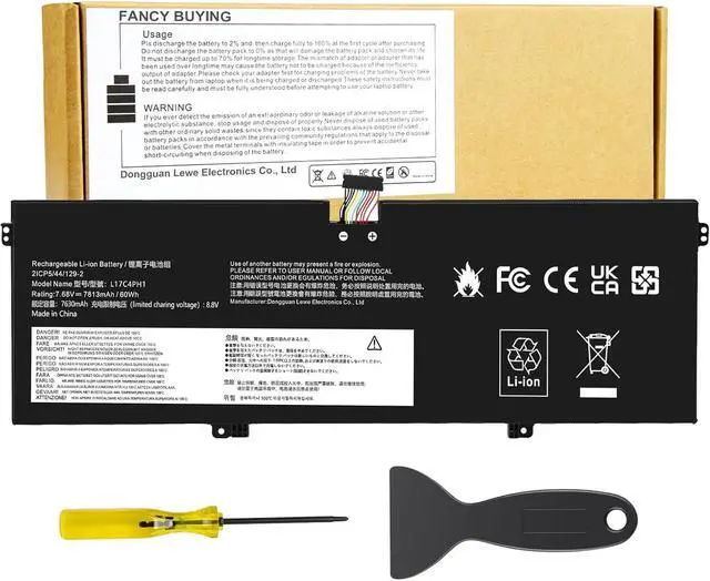 Alt view image 8 of 14 - LXHY L17C4PH1 L17M4PH1 L17M4PH2 L17L4PH2 Laptop Battery for Lenovo Yoga 7 Pro Pro-13IKB C930 C930-13 C930-13IK C930-13IKB C930-131KB 930-13IKB-81EQ 81C4 81EQ Series 5B10Q82425 5B10Q82426 5B10Q82427