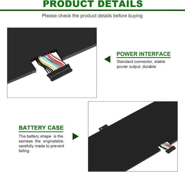 Alt view image 10 of 14 - LXHY L17C4PH1 L17M4PH1 L17M4PH2 L17L4PH2 Laptop Battery for Lenovo Yoga 7 Pro Pro-13IKB C930 C930-13 C930-13IK C930-13IKB C930-131KB 930-13IKB-81EQ 81C4 81EQ Series 5B10Q82425 5B10Q82426 5B10Q82427