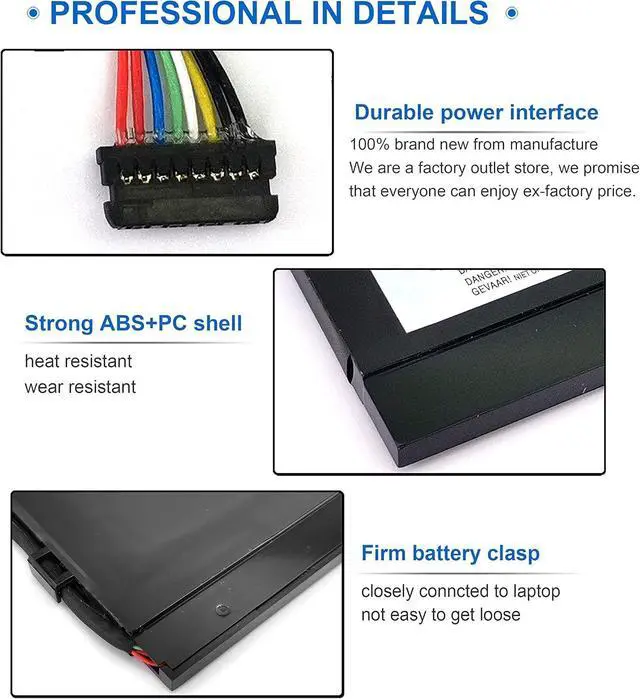 Alt view image 10 of 14 - LXHY L17C3PE0 Battery for Lenovo Yoga 730 15 730-15IKB 730-151KB 730-15lKB 730-15IWL 730-151WL 730-15lWL Laptop Replacement L17L3PE0 5B10Q39196 5B10Q39197 11.25V 51.5W 4587mAh 3-Cell