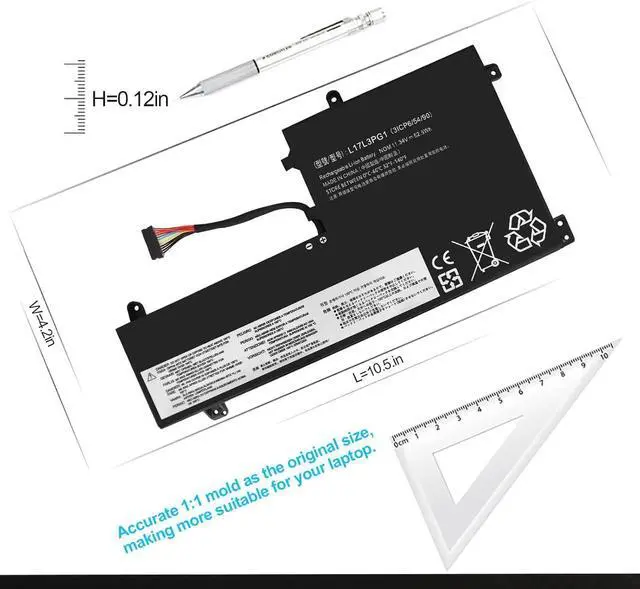 Alt view image 12 of 14 - LXHY L17M3PG1 L17L3PG1 L17C3PG1 Laptop Battery Compatible with Y530-15ICH Y540 Y545-PG0 Y7000 2019 1050 Y7000-2019-PG0 Y540-15IRH-PG0 Y7000P Y7000P-1060 Notebook L17M3PG3 17-BS049DX