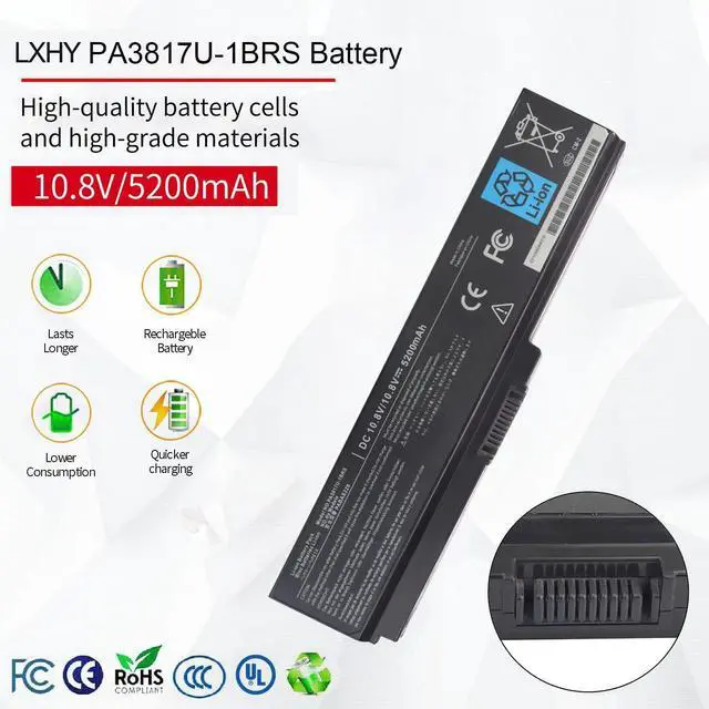 Alt view image 10 of 12 - LXHY PA3817U-1BRS Battery for Toshiba Satellite P755 P745 L755 L755D L775 L775D L745 L655 L675 C655 C675 A655 M645 Series P745-S4320 L755-S5153 L655-S5097 L655-S5150 L675D-S7104 PA3818u-1BRS PABAS228