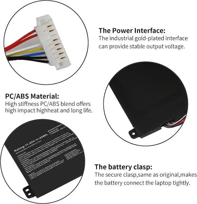 Alt view image 11 of 14 - LXHY 42Wh B31N1912 C31N1912 Replacment Laptop Battery for ASUS VivoBook 14 15.6" E410 E410MA E410M L410MA E410KA F414MA E510 E510M E510MA E510KA L510 L510MA R522MA F414MA-EK1890WS L510MA-WB04(DF112)