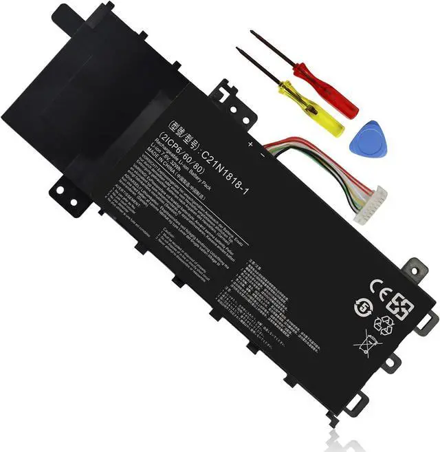 Alt view image 8 of 14 - LXHY C21N1818-1 Laptop Battery for ASUS VivoBook 15 F512DA F512JA F512JA-AS34 F512FA F512FB F512FJ F512FL F512UA X512DA X512FA X512JA X512UA X512FB X512FJ X512FL X512JF X512JP R564JA S512FA S512FB