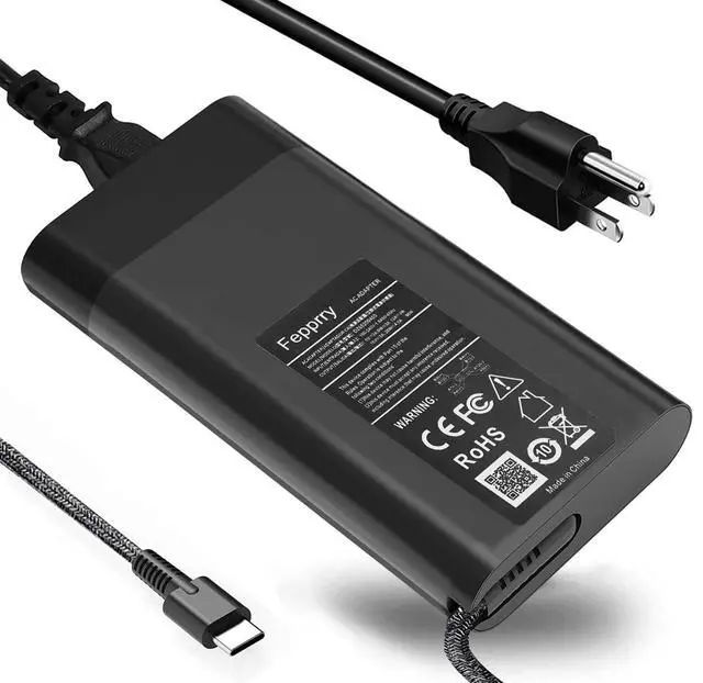 Alt view image 7 of 12 - Slim 90W 65W USB-C Charger for Dell Laptop Charger : Dell XPS 13 9365 9360 9370, Latitude 5520 5420 3400 3500 5289 5300 2in1 7400 2in1,Inspiron 16 7620 2-in-1/14 7420 LA90PM170 DA90PM170