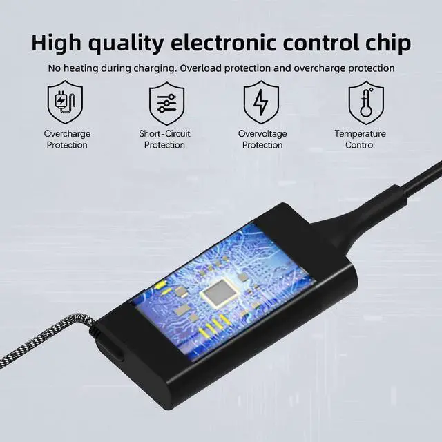Alt view image 12 of 12 - Slim 90W 65W USB-C Charger for Dell Laptop Charger : Dell XPS 13 9365 9360 9370, Latitude 5520 5420 3400 3500 5289 5300 2in1 7400 2in1,Inspiron 16 7620 2-in-1/14 7420 LA90PM170 DA90PM170