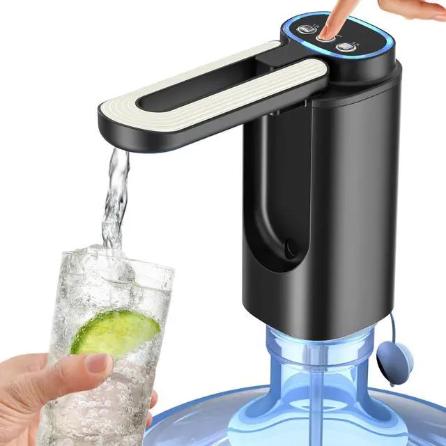 Main image of 3 Mode Foldable Nozzle 5 Gallon Water Dispenser, Water Bottle Pump for 5 Gallon, Portable Electric Water Jug Dispenser for Gallon Bottle Switch (Light Black)