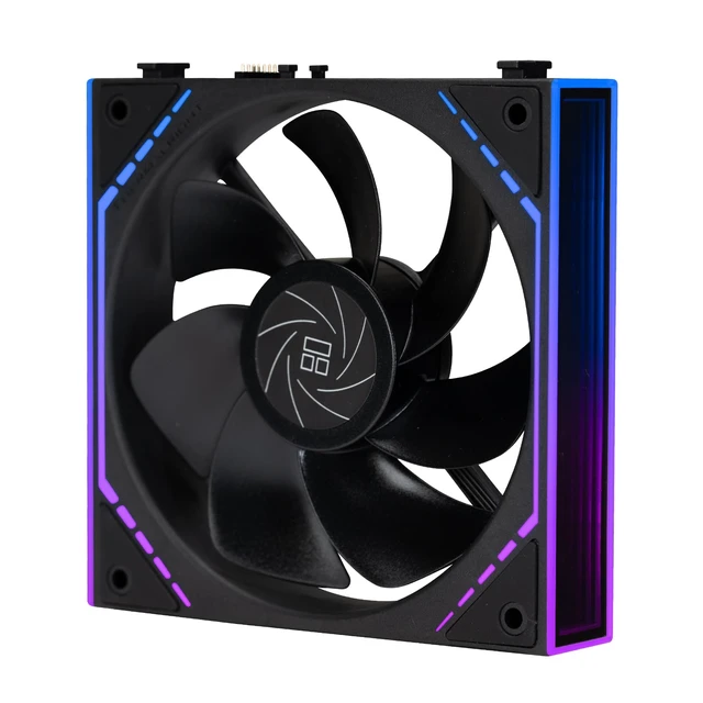 Alt view image 6 of 7 - TL-M12QR 120mm Reverse Case Fans, 1-Pack | Reverse Airflow, Daisy Chain PWM/ARGB, Infinity Mirror Lighting