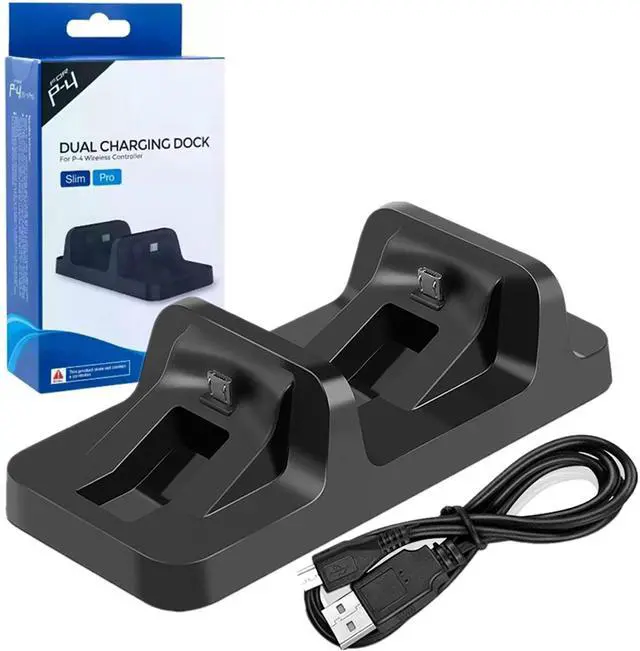 Main image of Dual Controller Charger Charging Station Dock for PS4 PlayStation 4 DualShock Controllers (PS4/PS4 Pro/PS4 Slim)