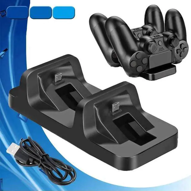 Alt view image 2 of 7 - Dual Controller Charger Charging Station Dock for PS4 PlayStation 4 DualShock Controllers (PS4/PS4 Pro/PS4 Slim)