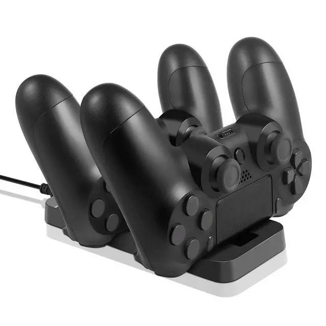 Alt view image 3 of 7 - Dual Controller Charger Charging Station Dock for PS4 PlayStation 4 DualShock Controllers (PS4/PS4 Pro/PS4 Slim)