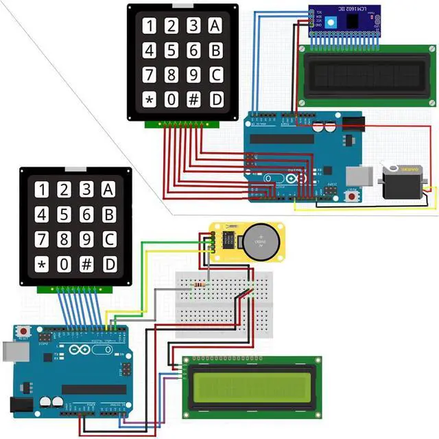 Alt view image 4 of 6 - 4x4 Matrix Membrane Keypad 16 Key Module Array Switch | DIYmalls 4x4 Matrix Membrane Keypad 16 Key Keyboard Module Array Switch for Arduino ESP32 Development Board