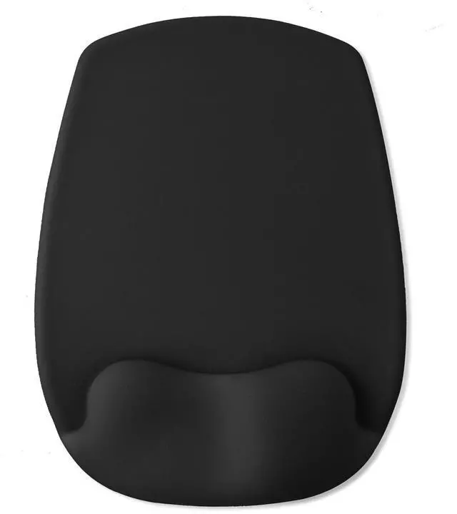 Main image of Mouse Pad with Wrist Rest Support, Ergonomic Mousepad with Comfortable Gel Cushion, Gaming Mouse Pad with Smooth Lycra Surface & Non-Slip PU Base, for Home Office Computer Laptop, Black