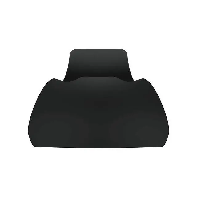 Alt view image 2 of 7 - Solid Black Controller Display Stand for ps5, Gamepad Accessories Desk Holder for ps5 Controller with Rubber Pads