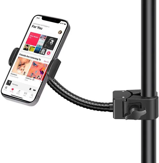 Main image of Mic Stand Phone Holder Music Stand for All Smartphones