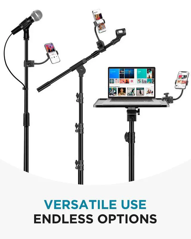 Alt view image 5 of 6 - Mic Stand Phone Holder Music Stand for All Smartphones