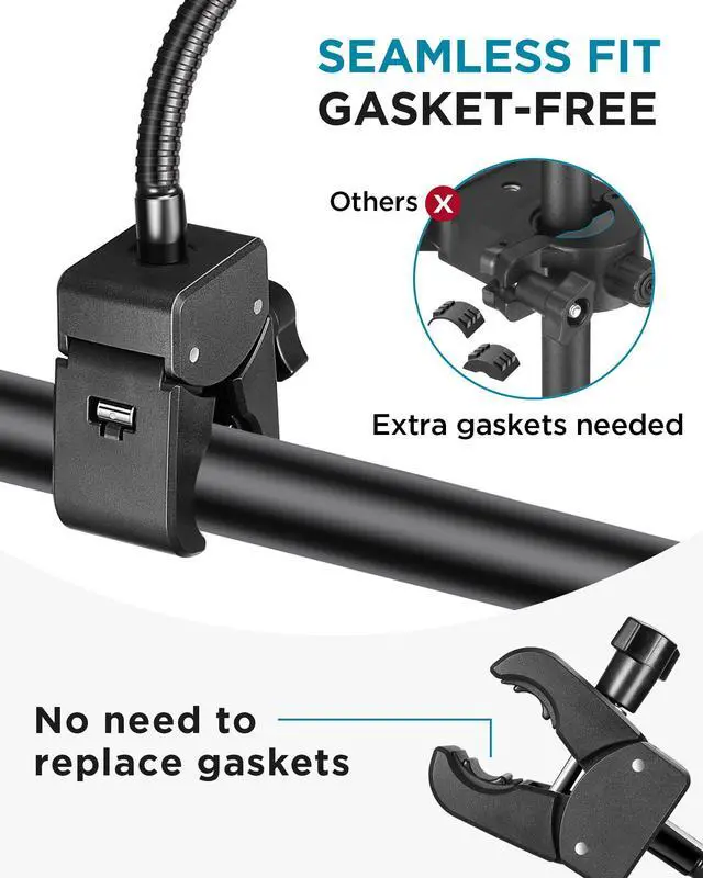 Alt view image 3 of 6 - Mic Stand Phone Holder Music Stand for All Smartphones