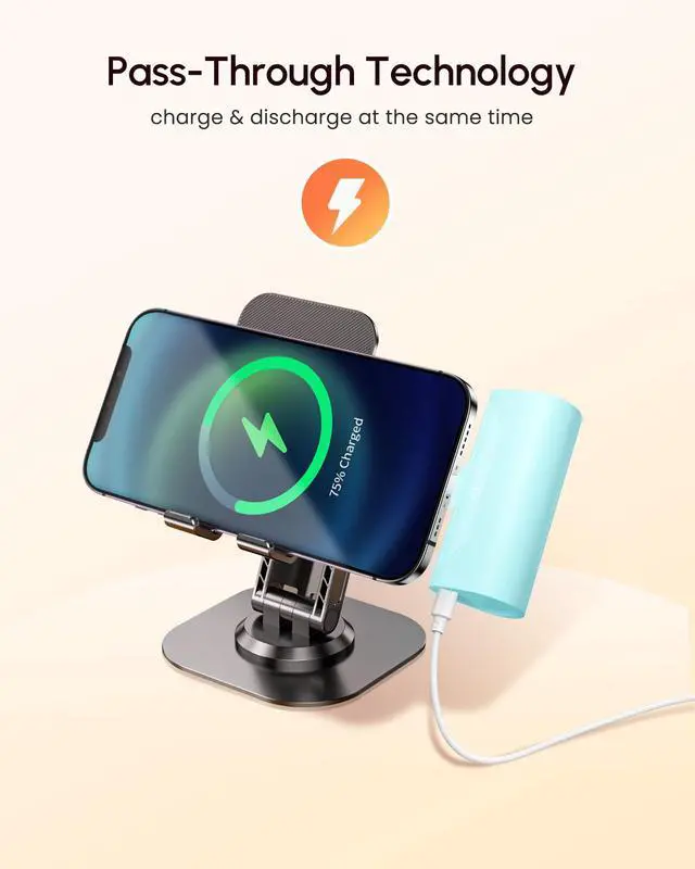 Alt view image 4 of 7 - Blue Power Bank Battery Charger for iPhone 11 Pro, 4800mah Portable Charger Ultra-compact External Battery for Lightning Port, Mini Power Charger ompatible With iPhone 14/13/12 pro max/6s/6/7/8