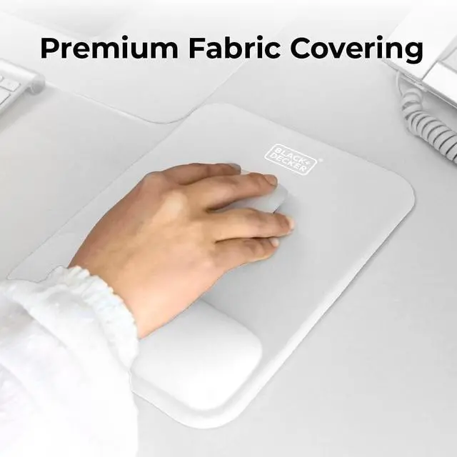 Alt view image 2 of 7 - Ergonomic Mouse Pad Wrist Support - Comfortable Mouse Pad Wrist Rest - Wrist Relief Gel Mousepad - Non-Slip Base Aesthetic Mousepad for Gaming, Home, Office - Perfect for Computer, Laptop