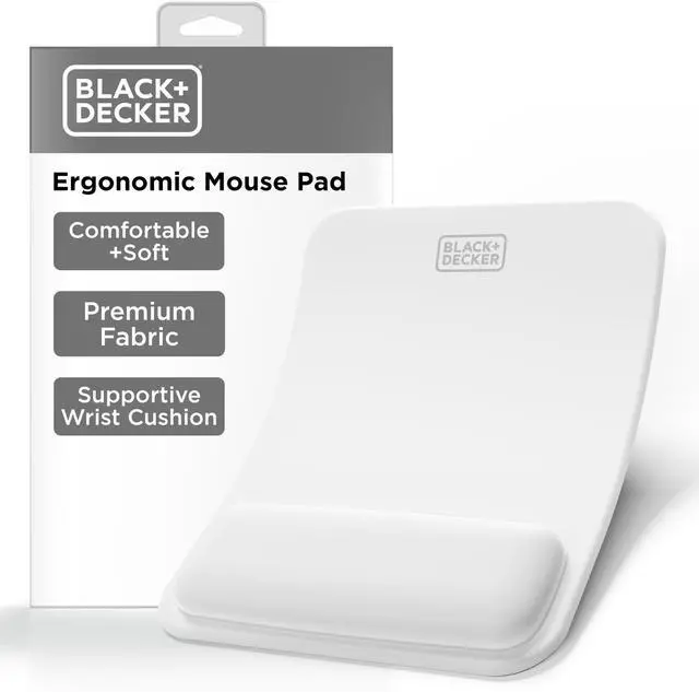 Main image of Ergonomic Mouse Pad Wrist Support - Comfortable Mouse Pad Wrist Rest - Wrist Relief Gel Mousepad - Non-Slip Base Aesthetic Mousepad for Gaming, Home, Office - Perfect for Computer, Laptop