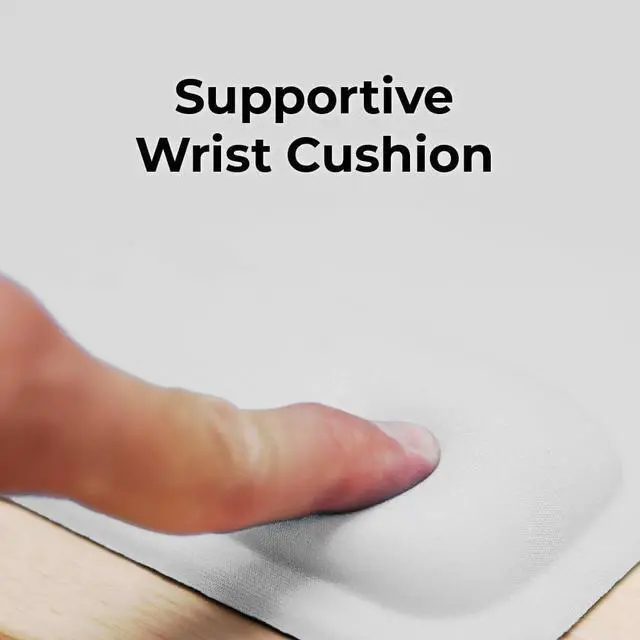 Alt view image 5 of 7 - Ergonomic Mouse Pad Wrist Support - Comfortable Mouse Pad Wrist Rest - Wrist Relief Gel Mousepad - Non-Slip Base Aesthetic Mousepad for Gaming, Home, Office - Perfect for Computer, Laptop