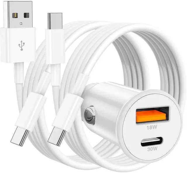 Main image of 48W USB C Car Charger for iPhone 17 16 15 Pro Max, 48W Dual Port USB-C & USB-A Car Fast Charging Adapter, 2X3FT C to C Cable & A to C Carplay Cable for iPhone 17 16 15 Series/iPhone Air, iPad, Samsung