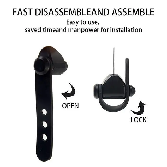 Alt view image 4 of 7 - VR Cable Management Compatible with Quest 3S/3/2/1/Pico/PSVR/PSVR2, 3packs Drill Free Retractable Ceiling Susp-ension System, for VR Wire Accessories with Ceiling Screw Hook and Adhesive Hooks