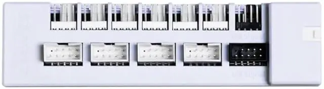 Main image of Universal USB & PWM Fan Hub, Fan Controller with 4 USB Headers - 6 Fan Ports - Magnetic Mounting - 5V/4PIN - PSU/Motherboard Universal Case Compatibility - White (EG-HUB01W)