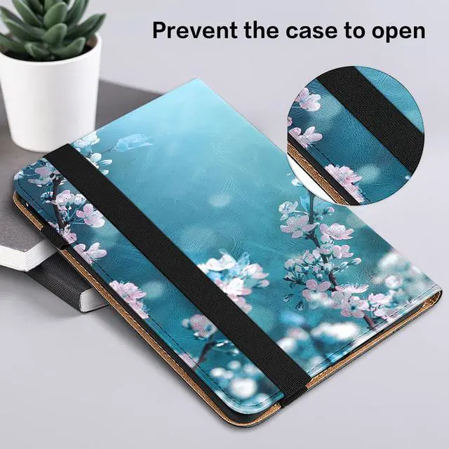 Alt view image 6 of 7 - Case for Samsung Galaxy Tab A11 Plus/A11+/A9 Plus/A9+ 5G 11 Inch 2025/2023, Auto Wake/Sleep Pencil Holder Flip Wallet Leather Shockproof Cover, Plum Blossom