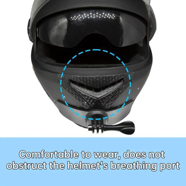Alt view image 6 of 7 - Helmet Chin Mount Helmet Mount for Gopro Mission 1 Pro Gopro Hero 13 12 11 10 9 8 Insta360 X5 X4 DJI Osmo 6 5 Pro 4 3 Action Camera, Bike Holder Mount, Motorcycle Helmet Chin Mount(2 Pack)