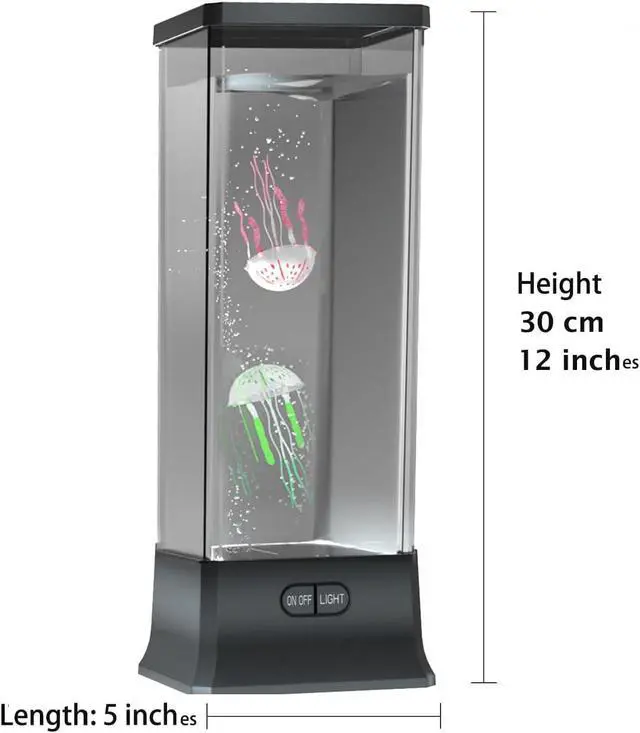 Alt view image 2 of 7 - Cool Electric Jellyfish Lamp with Bluetooth Speaker Music Gift for Boys Girls Adults Aquarium Tank Sensory Mood Night Light for Decorate Relax