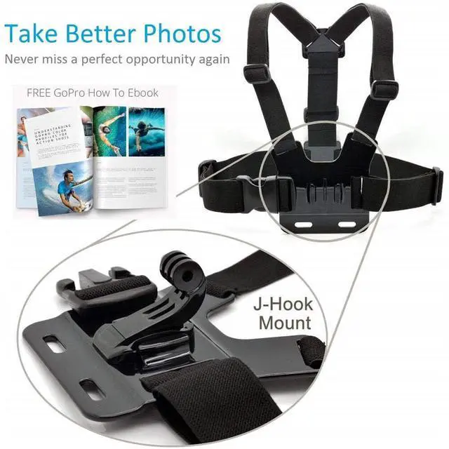 Alt view image 4 of 7 - 50 in 1 Action Camera Accessories Kit Compatible with GoPro Hero 13/12/11/10/9/8, DJI Osmo Action 2, 3, 4, Pro 5, Insta360 Ace Pro/Ace Pro 2 Akaso and other Sports Cameras & Durable Case
