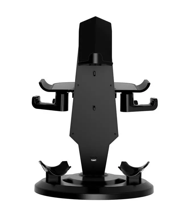Alt view image 6 of 6 - VR Stand, Headset Charging Dock VR Display Stand Accessories for Oculus Quest 2/Quest 3 VR Headset (Black)