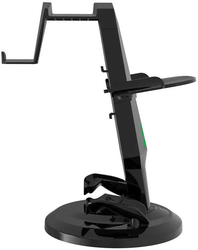 Alt view image 5 of 6 - VR Stand, Headset Charging Dock VR Display Stand Accessories for Oculus Quest 2/Quest 3 VR Headset (Black)