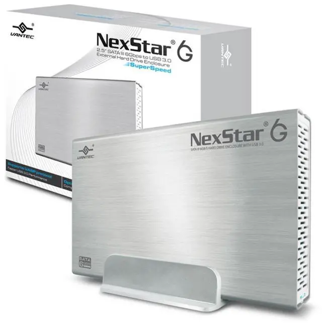 Main image of 3.5-Inch SATA 6Gb/s to USB 3.0 HDD Enclosure, Silver (NST-366S3-SV)