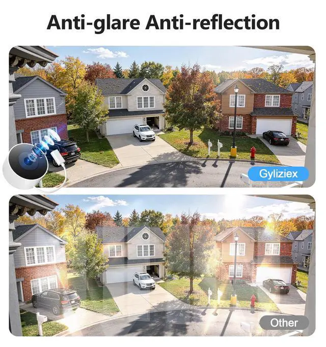 Alt view image 5 of 7 - 4MP 2K Window Security Camera, 5G & 2.4GHz WiFi Indoor Camera Wireless, Blacklight Color Night Vision Monitor Outside Window Cam Mount Glass, 24/7 Recording AI Motion Detection, Quick Magnetic Install