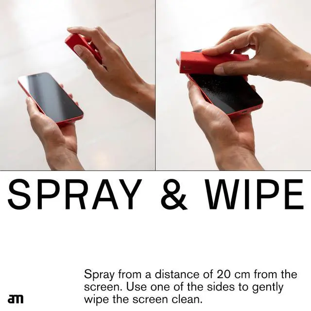 Alt view image 3 of 7 - Screen Cleaner Mist Spray with Microfiber Cloth Alcohol-Free Screen Cleaning Kit for Phones, Tablets, Laptops, TVs & Car Displays, 3 Pack, Green